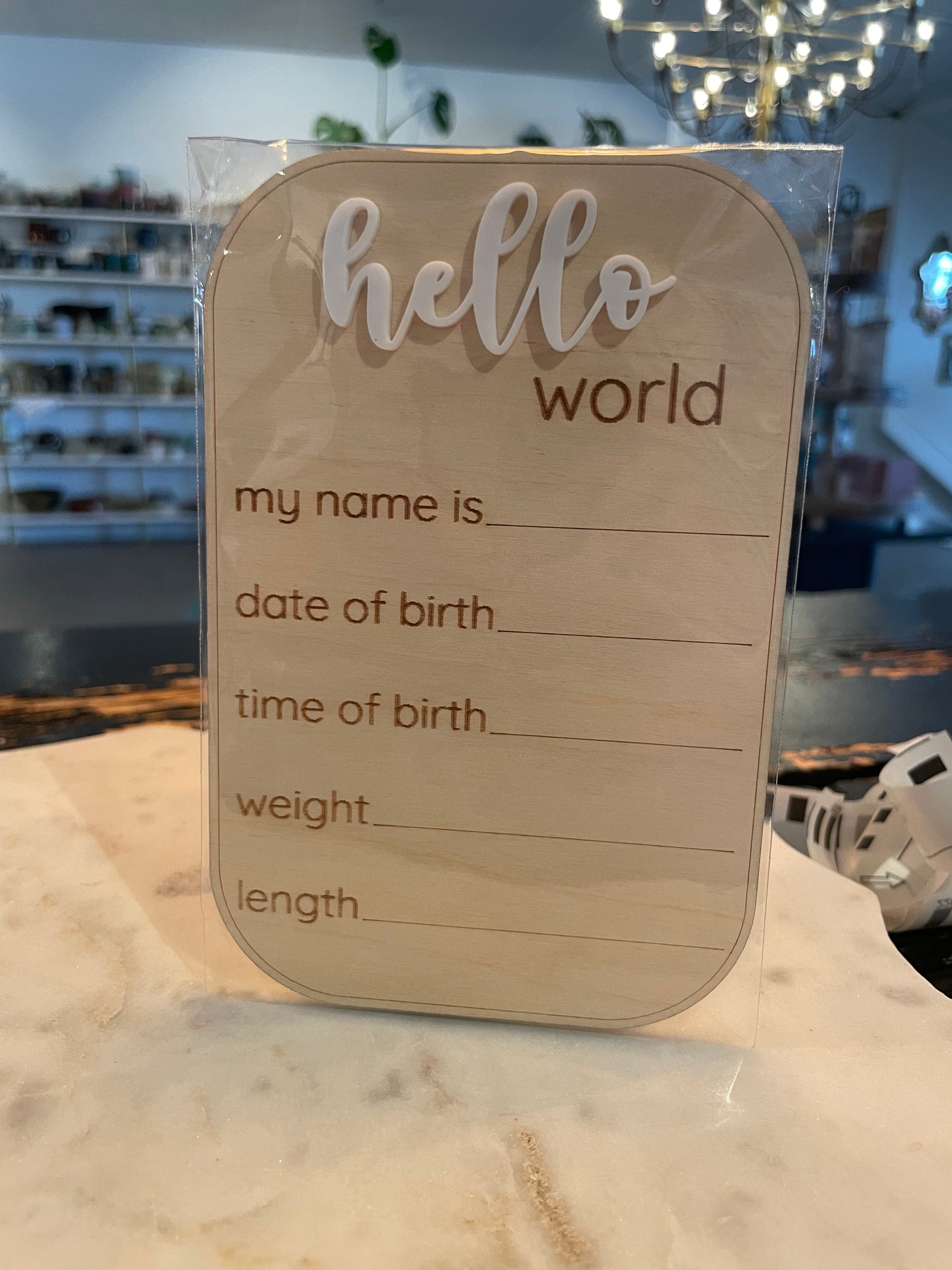 Hello World Sign