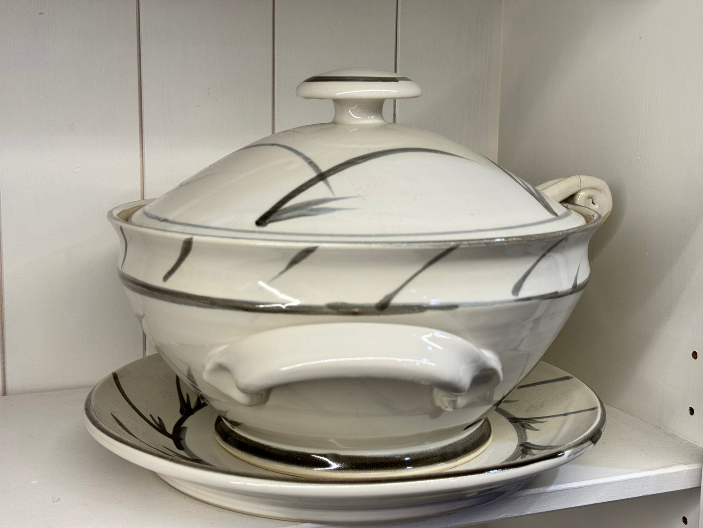 Large Pottery Soup Tureen