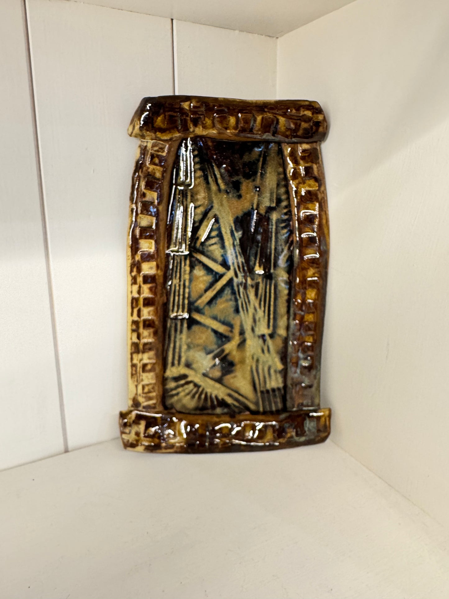 Pottery Tray - Bamboo Print