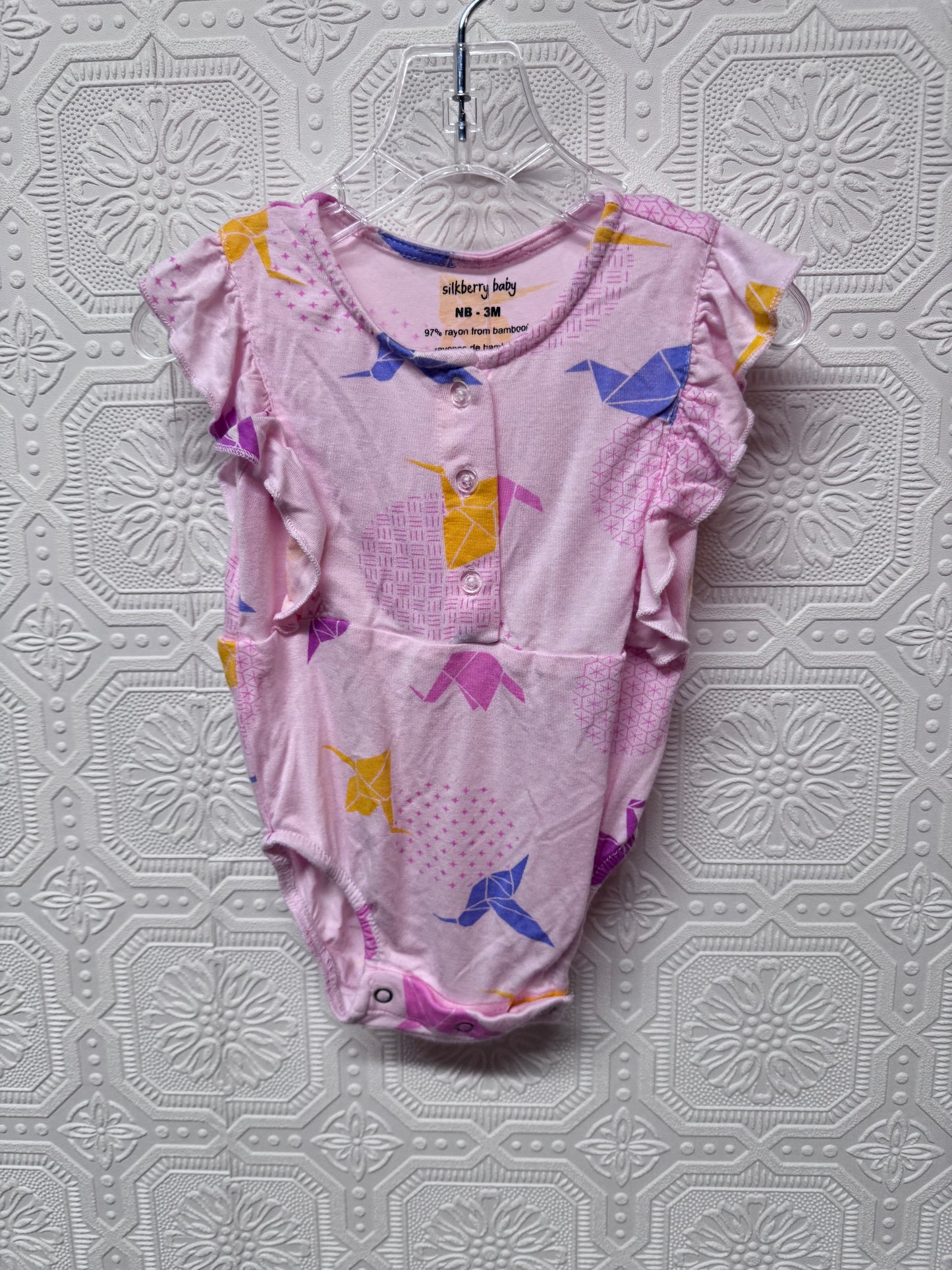 Silkberry Baby Tshirt Onesie - Size NB/3 Months