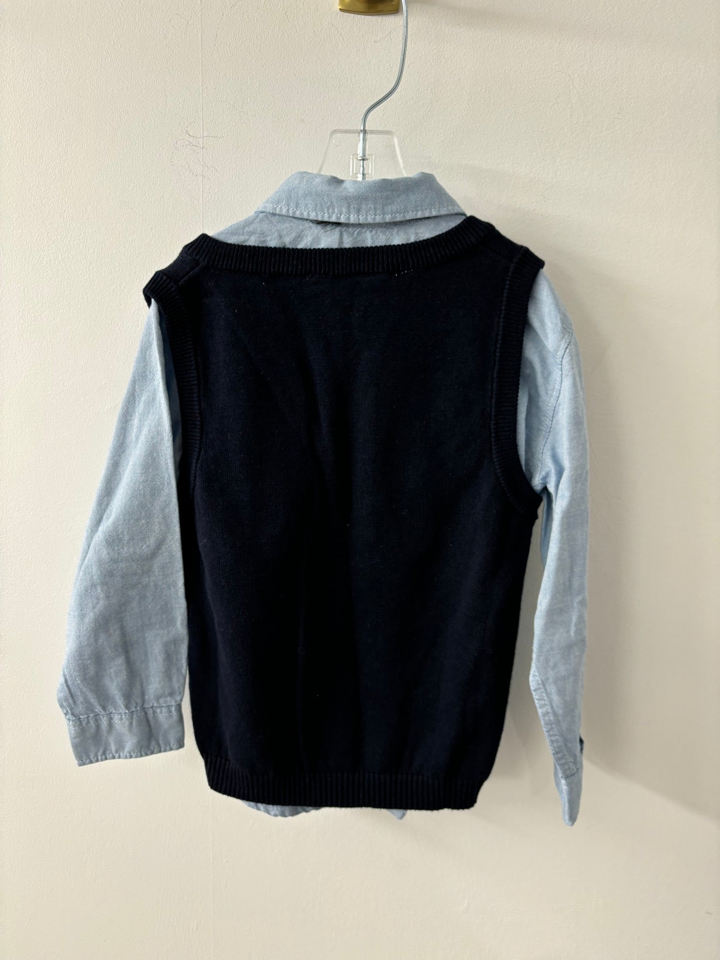 H&M Shirt,Vest and Bow Tie 3-4T