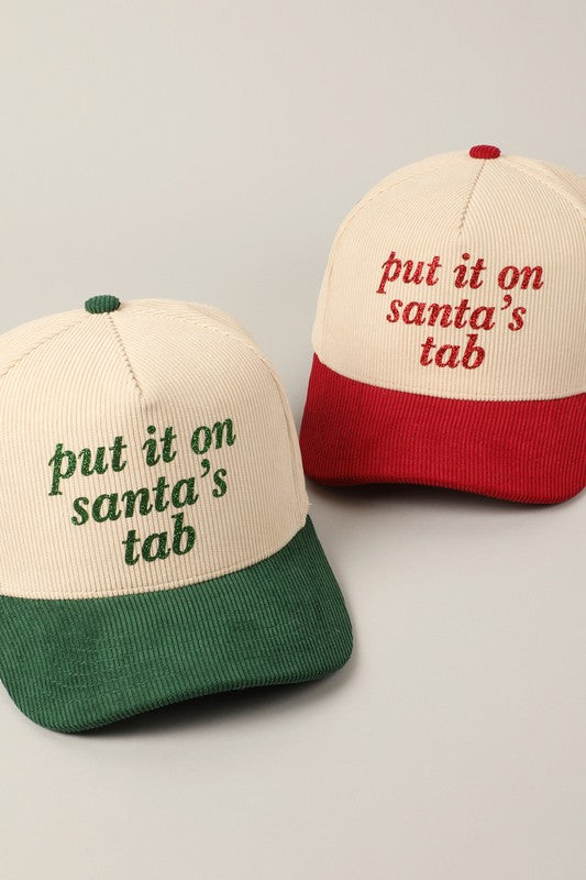 Santa’s Tab Corduroy Hat
