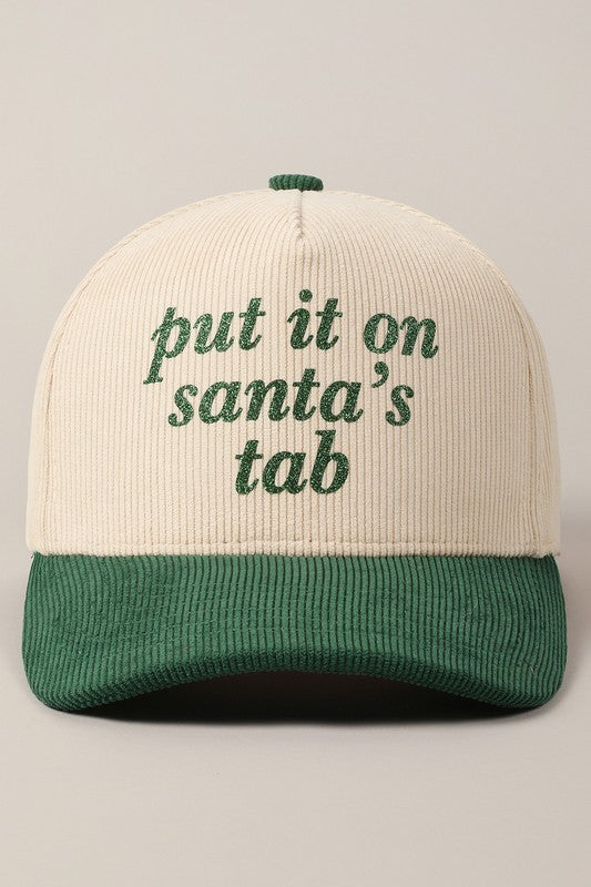 Santa’s Tab Corduroy Hat