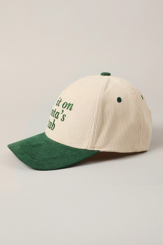 Santa’s Tab Corduroy Hat