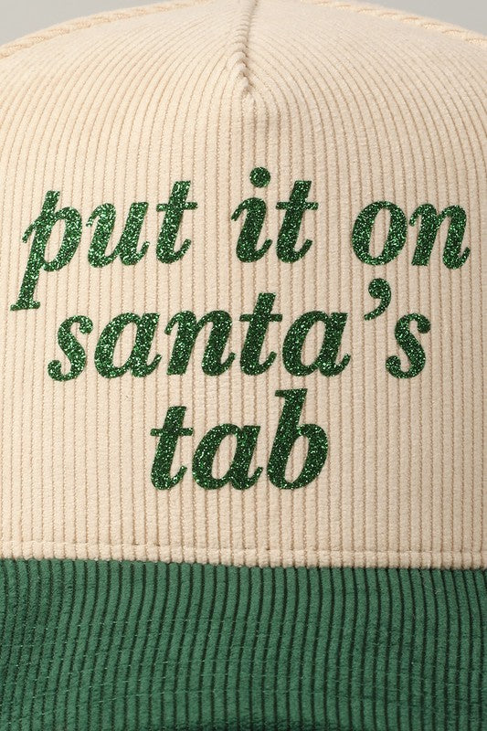 Santa’s Tab Corduroy Hat