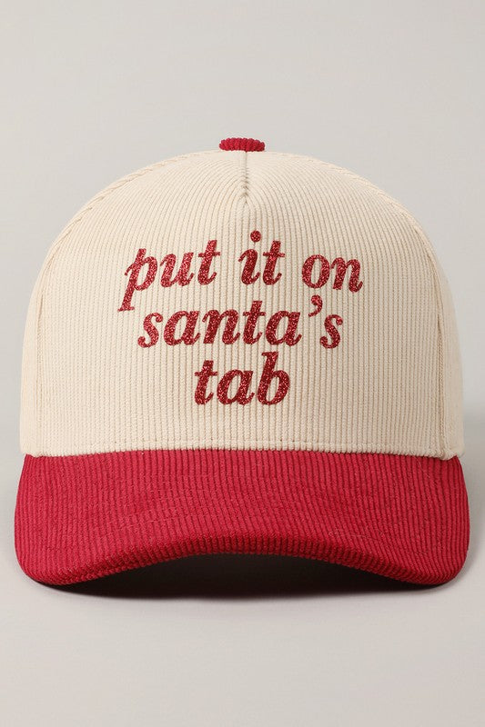 Santa’s Tab Corduroy Hat