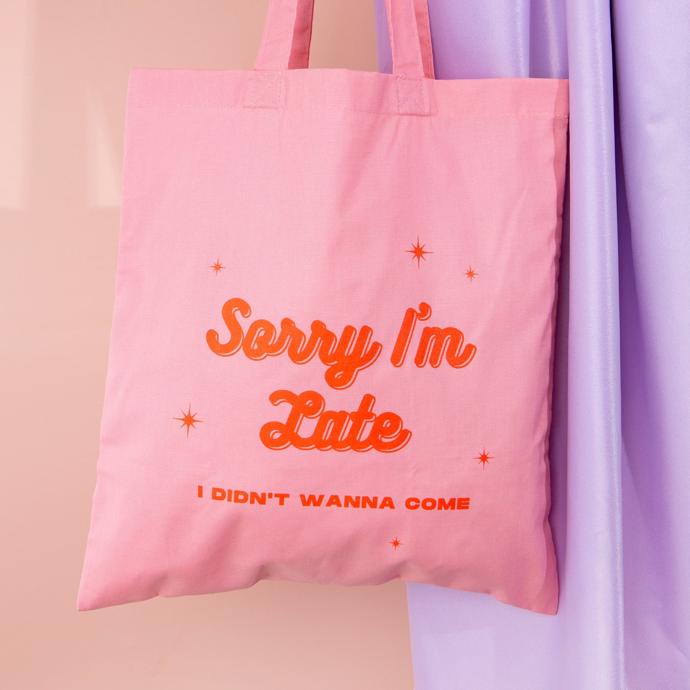 Sorry I'm Late Organic Cotton Tote | Last Chance