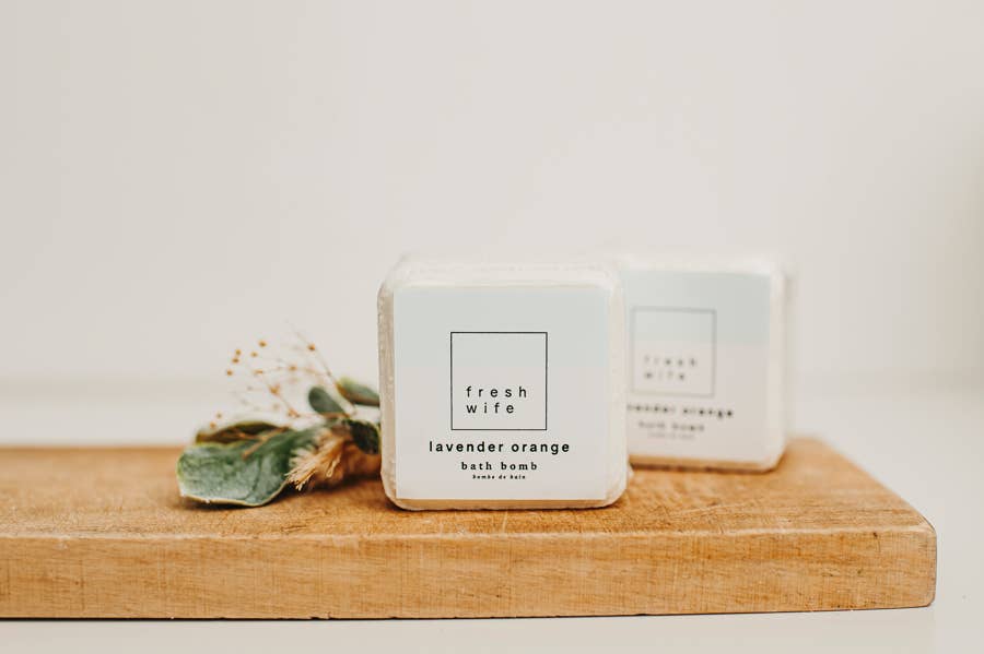 The Fresh Wife Soap Company - Lavender Orange Bath Bomb