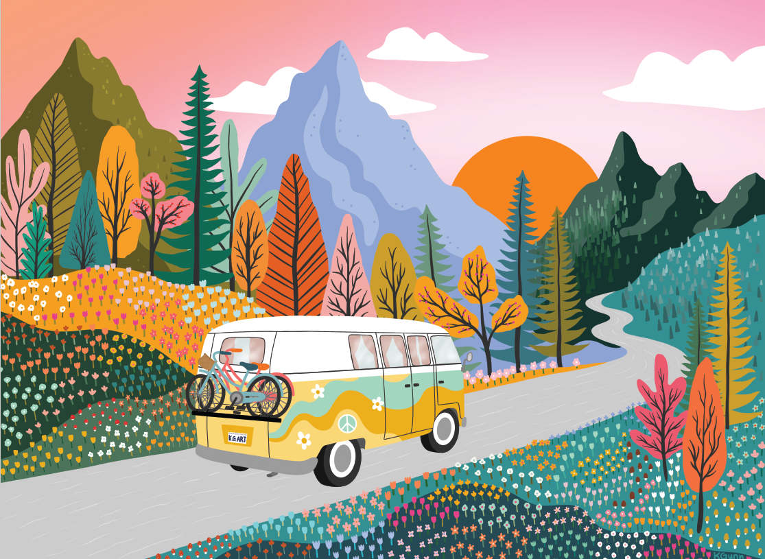 Villager Puzzles - Road Trip | 250 Piece Puzzle | Designed in Canada
