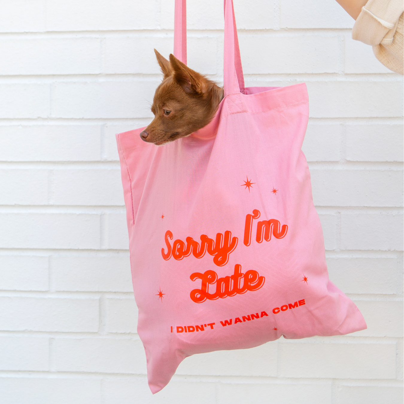 Sorry I'm Late Organic Cotton Tote | Last Chance