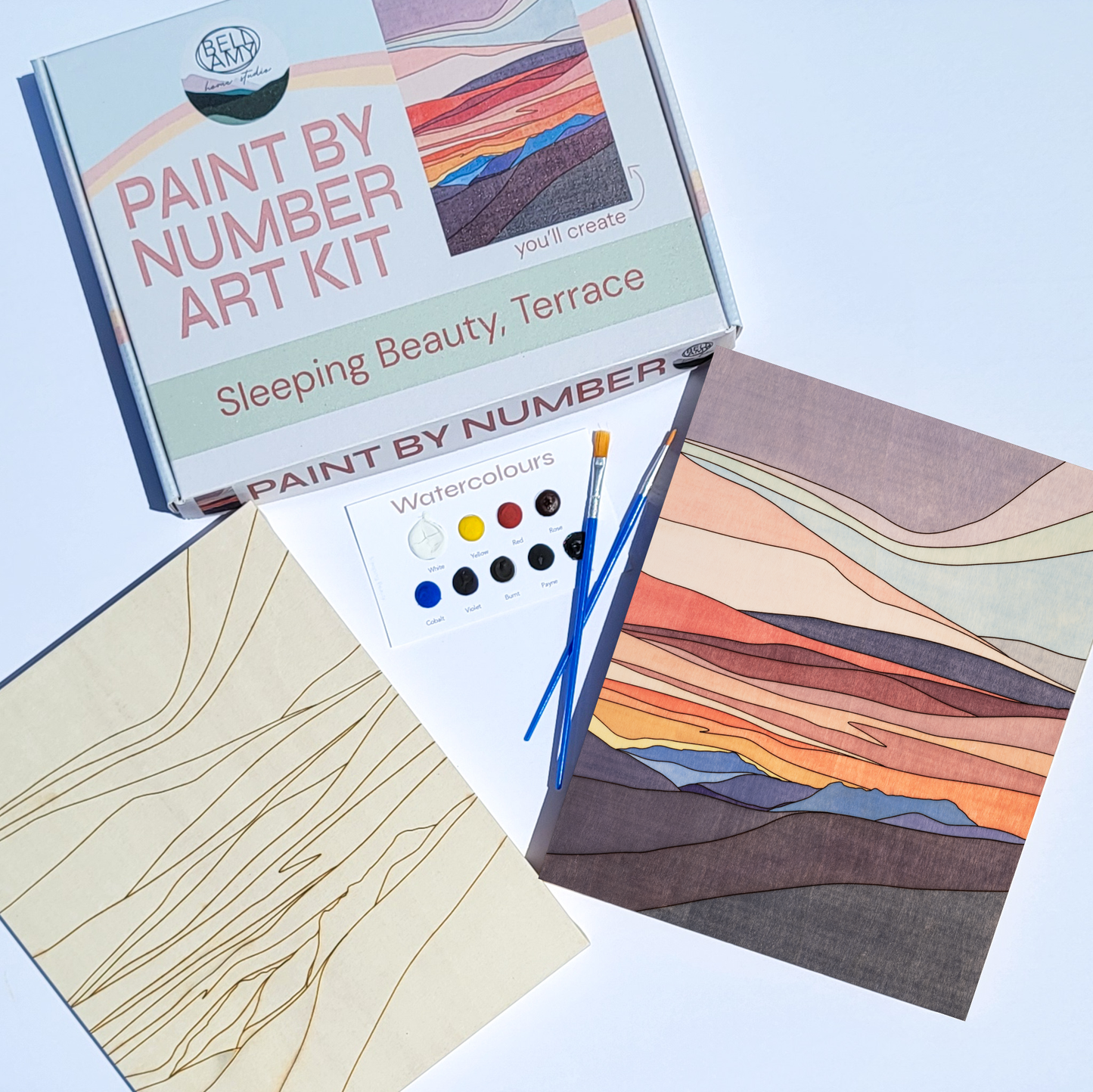 Bellamy Home Studio - Paint By Number Art Kit Sleeping Beauty, Terrace - Wholesale