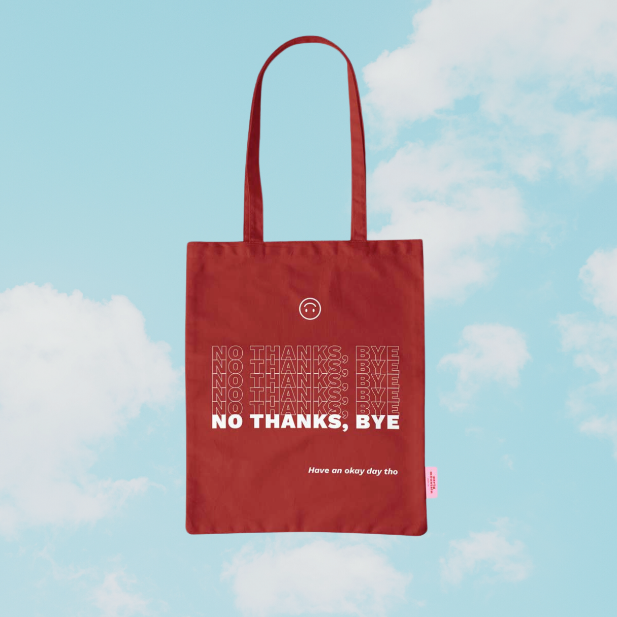 No Thanks Organic Cotton Tote | Last Chance