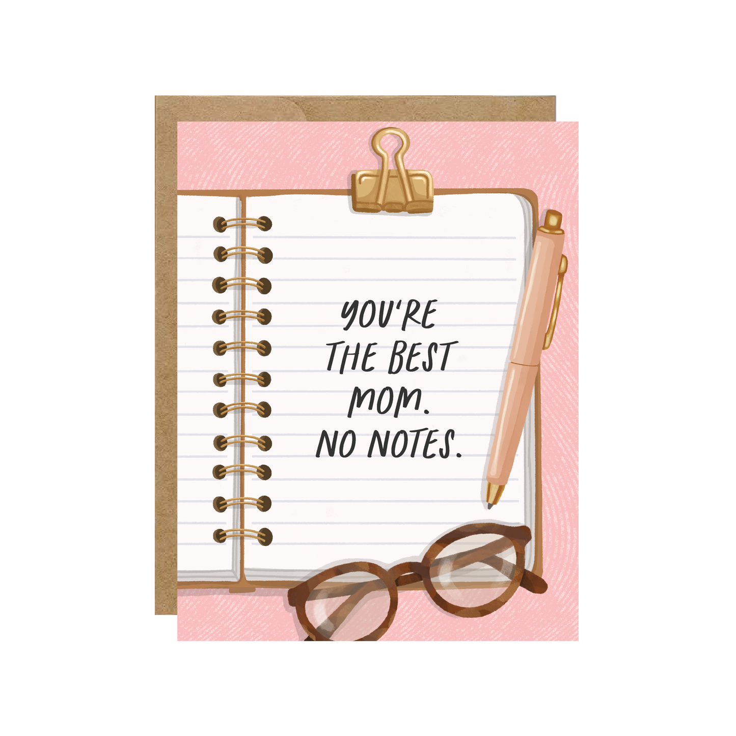 Simple Whimsy - You're The Best Mom, No Notes - Stationery Mother's Day Card