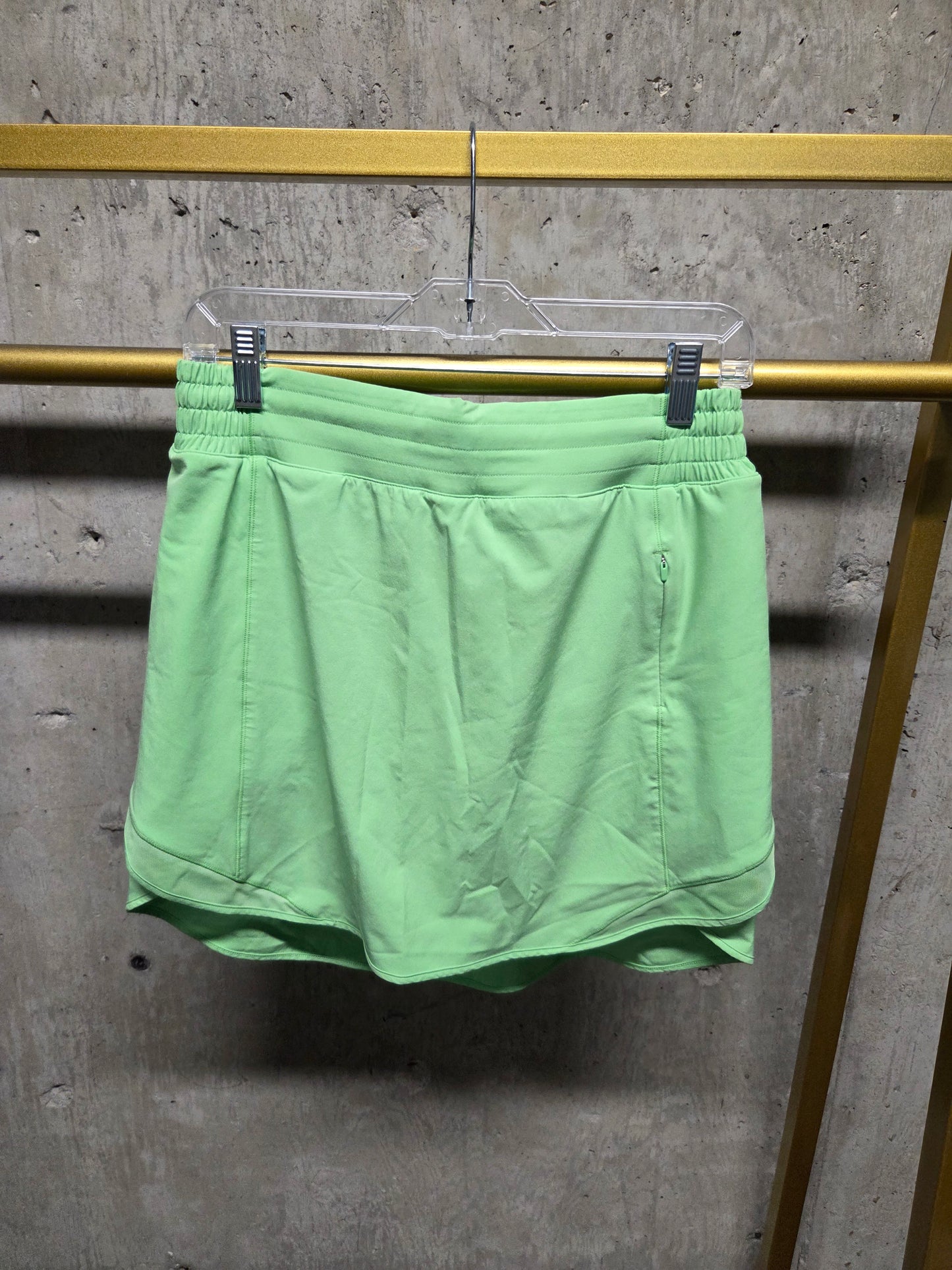 Lululemon Hotty Hot High-Rise Skirt Scream Green Light Size 10