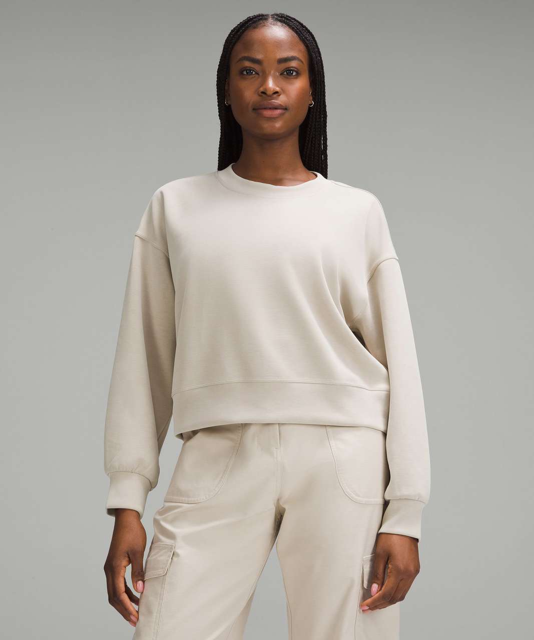Lululemon Softstreme Perfectly Oversized Cropped Crew Size 12