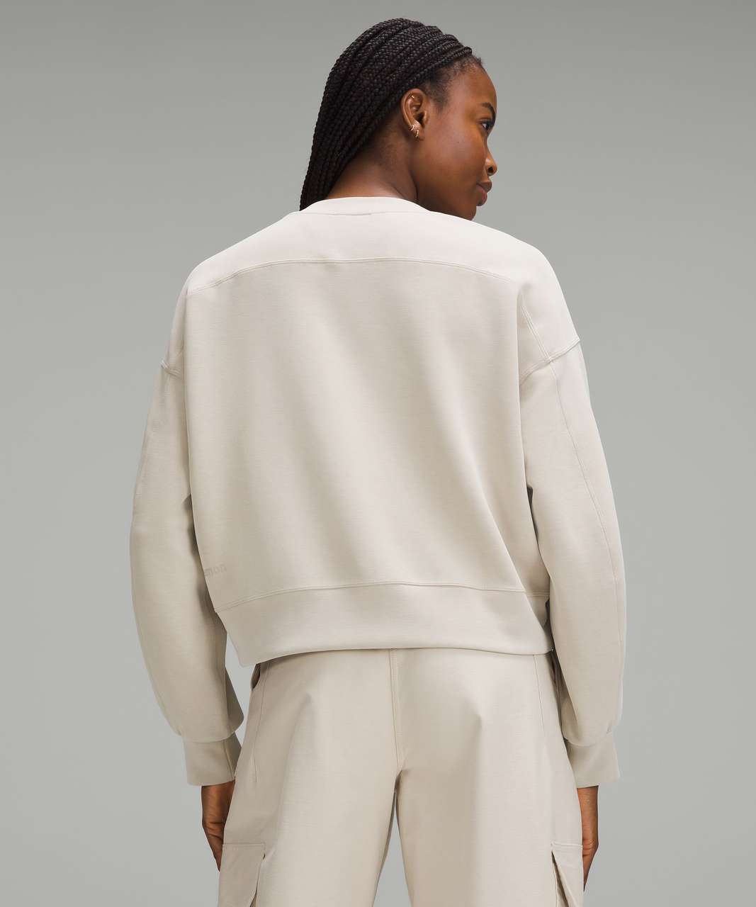 Lululemon Softstreme Perfectly Oversized Cropped Crew Size 12