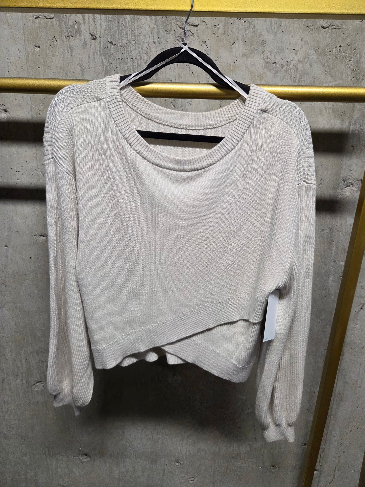 Lululemon Reversible Crossover Sweater Colour Bone Size 10