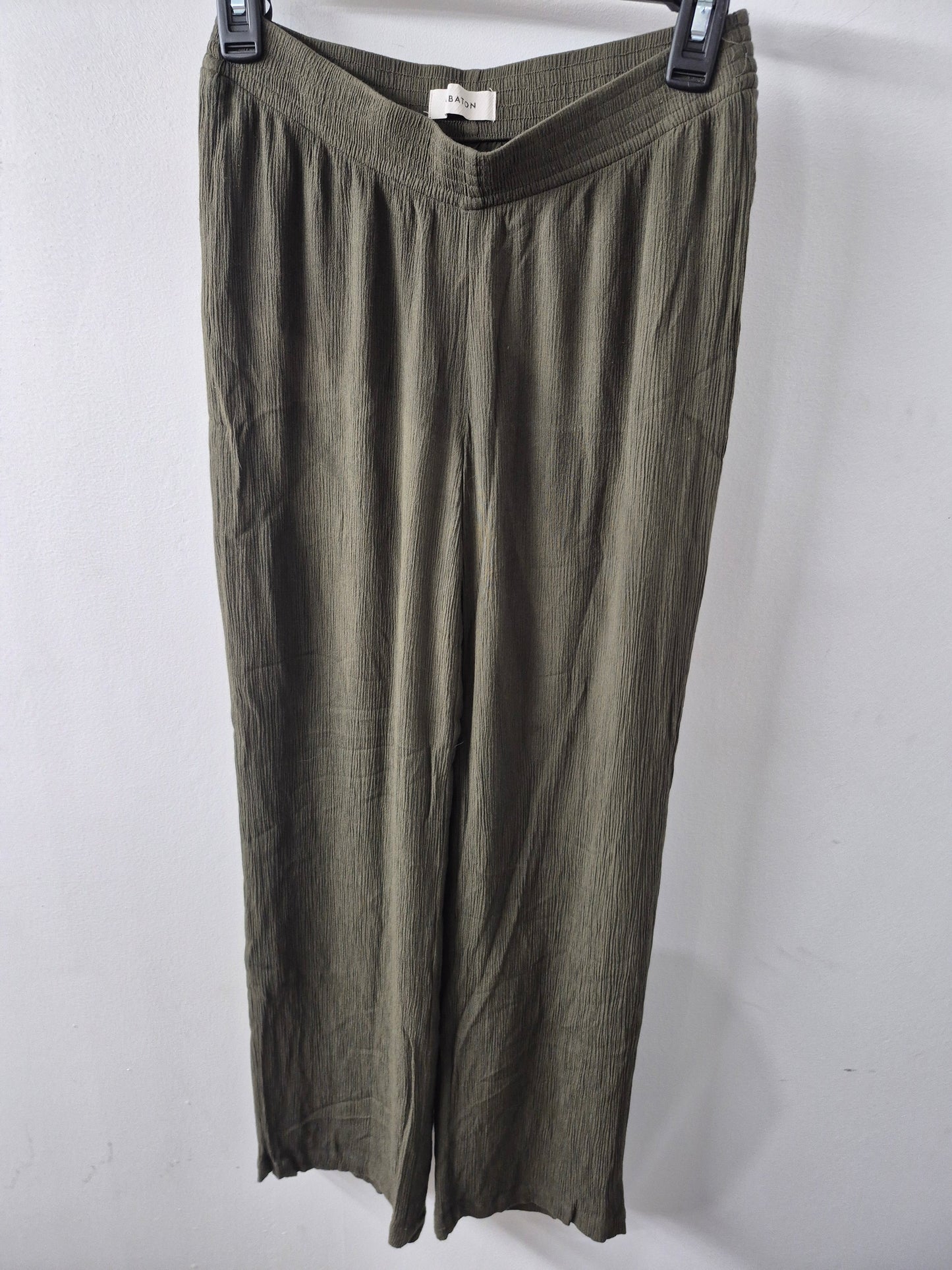 Aritzia Babaton Green Wide Leg Pants Size XS