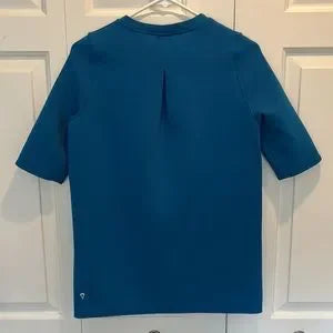 Ivivva Field Ahead Tunic Top Blue Loose Fit Pullover Nylon Size 12