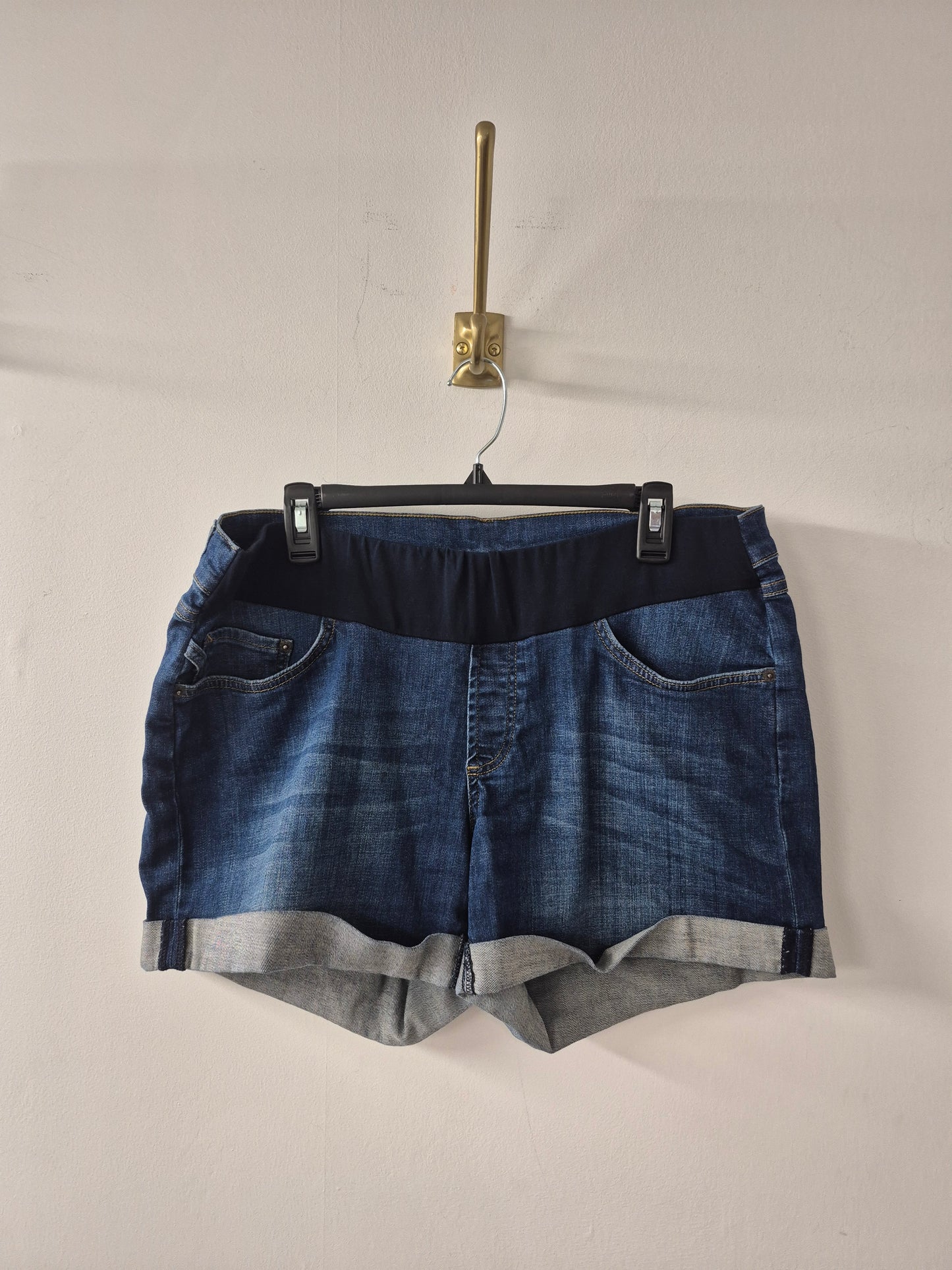 Seraphine Denim Maternity Shorts Size 14
