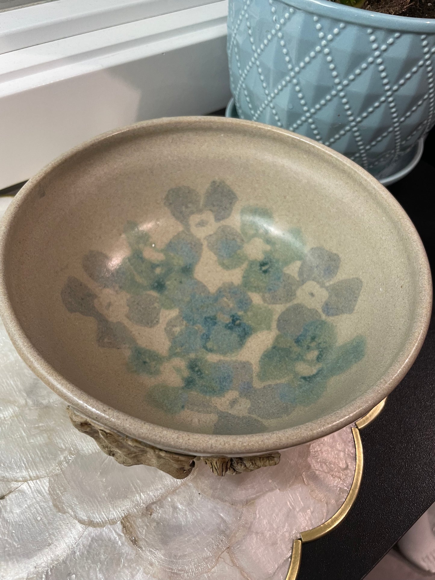 Floral Pottery Bowl
