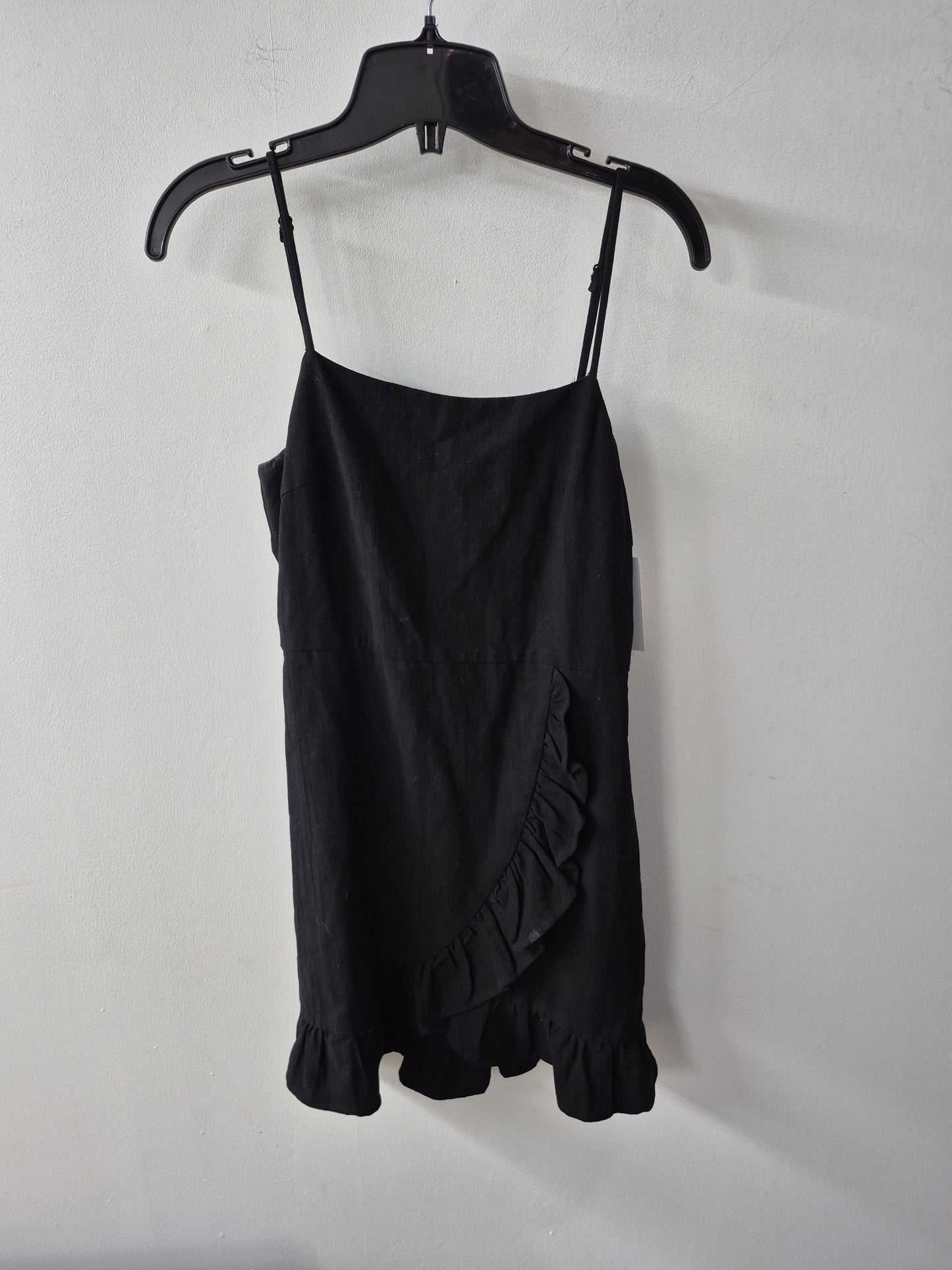 ASOS Wild Honey Black Ruffle Mini Dress Size Small