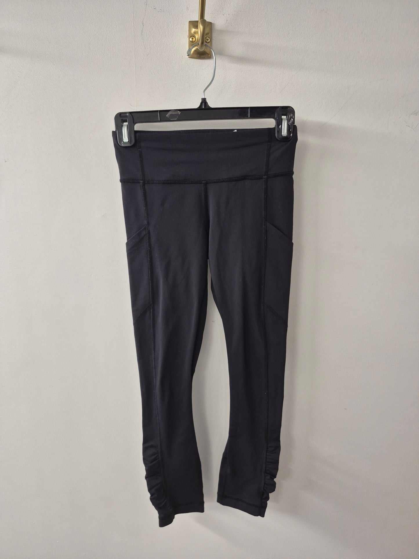 Lululemon Run Tempo crop Leggings Ruched Size 2