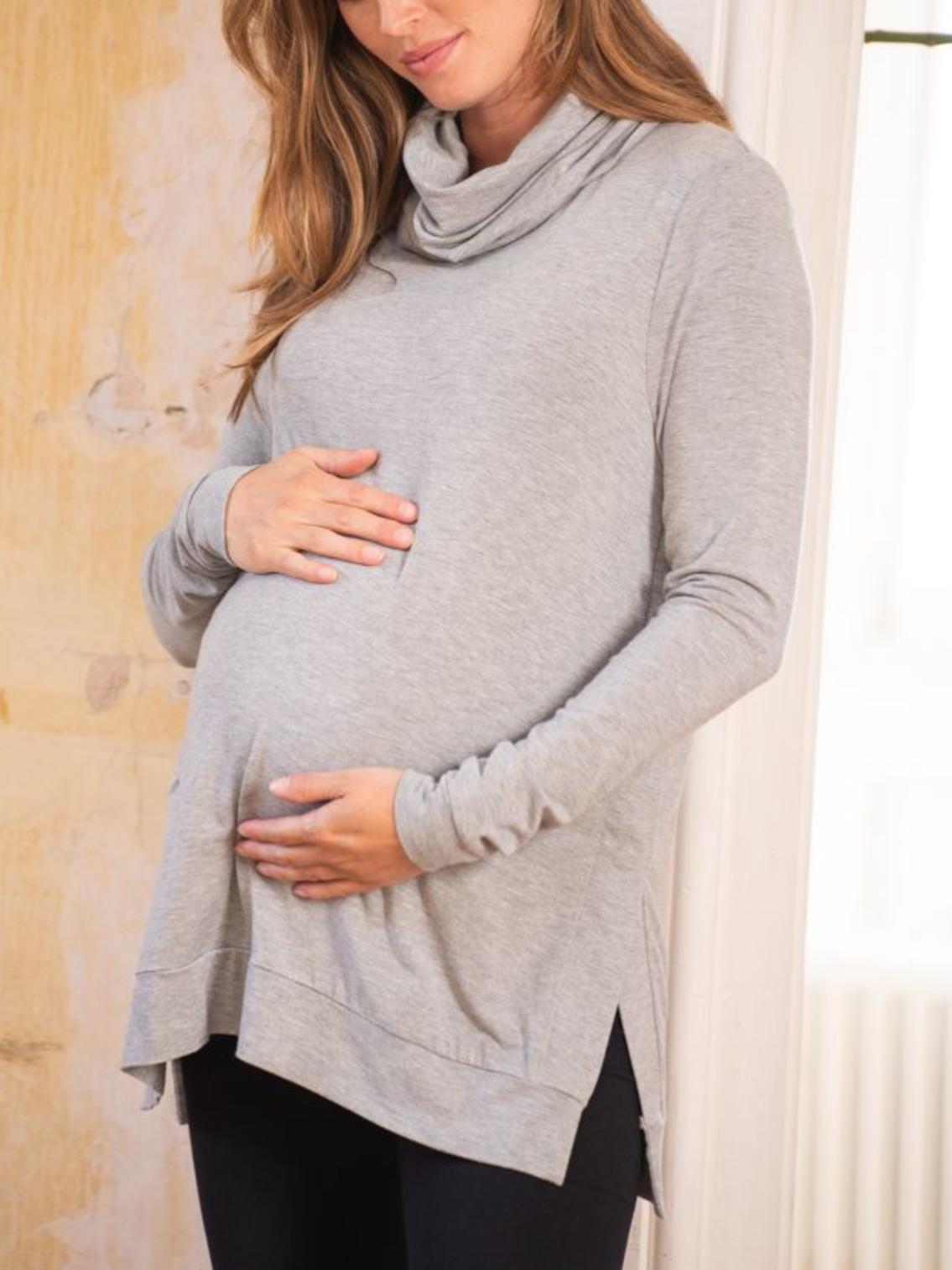Seraphine Cozy Roll Neck Maternity And Nursing Top Size Small