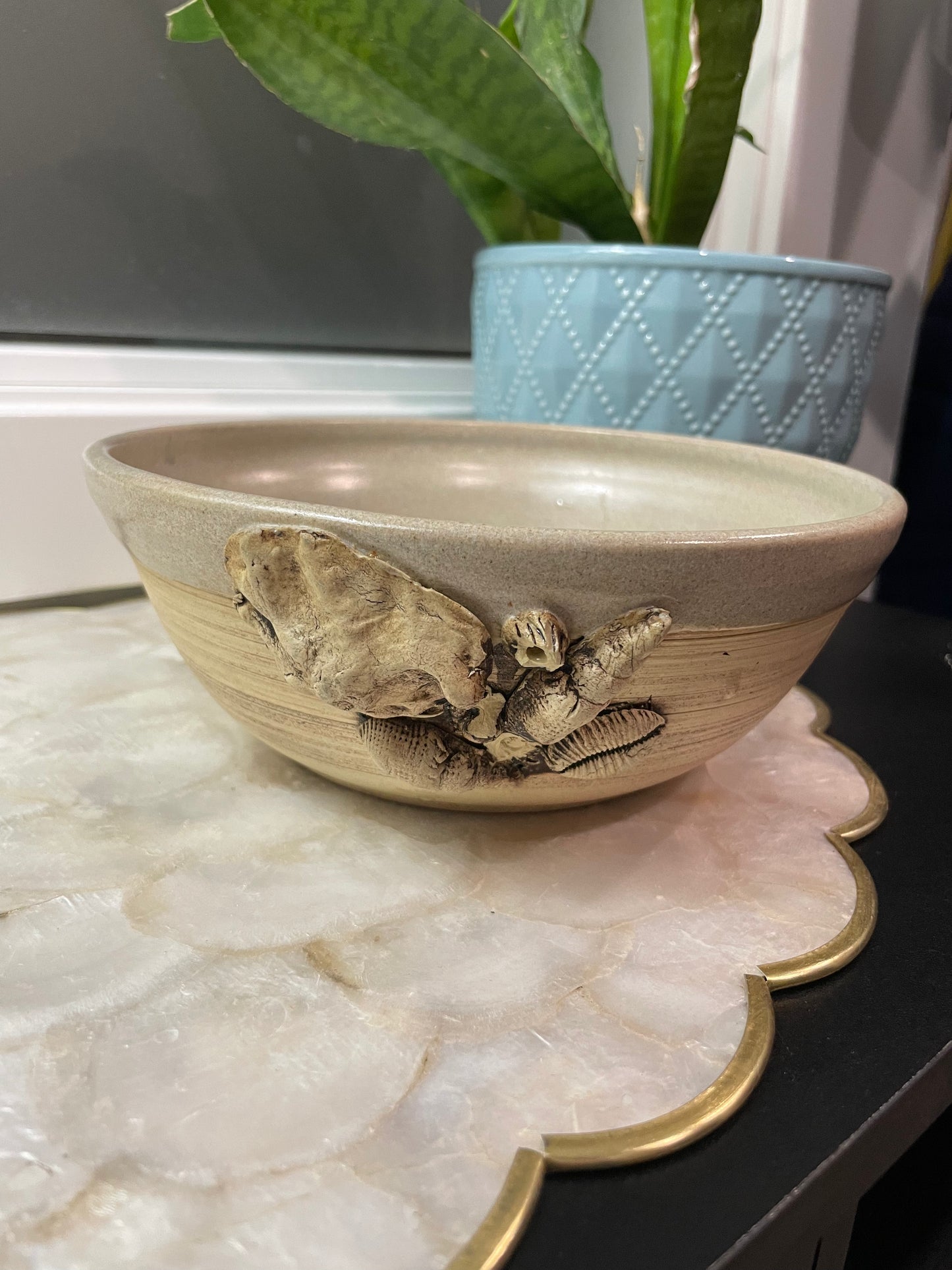Floral Pottery Bowl