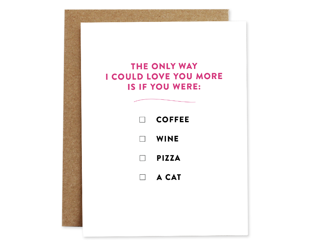 Love You More Love Card