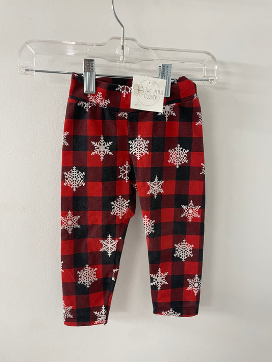 Buffalo Plaid Snowflake Pants Small Shop Sz 12m