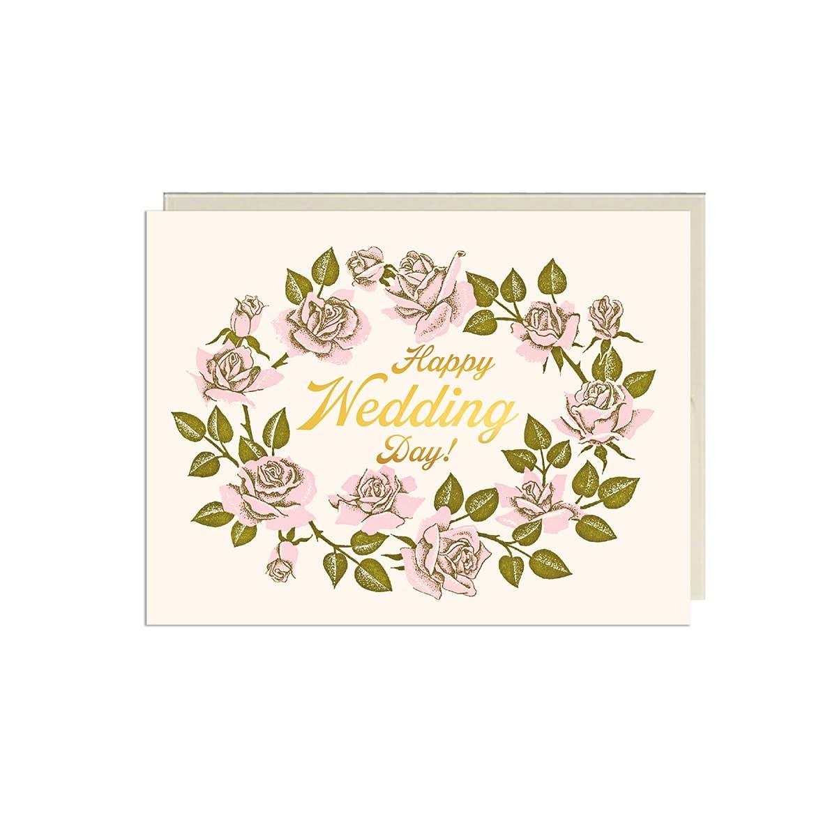 Lucky Goods Paper - Happy Wedding Day Florals – Foil Wedding Card