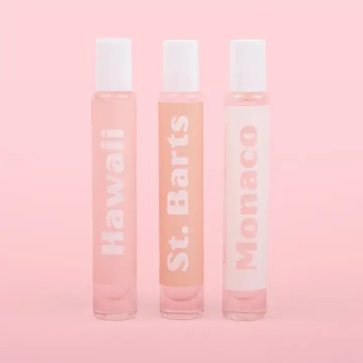 Caprice & Co - Roll On - Eau de Parfum  Display Hawaii - Monaco - St.Barts