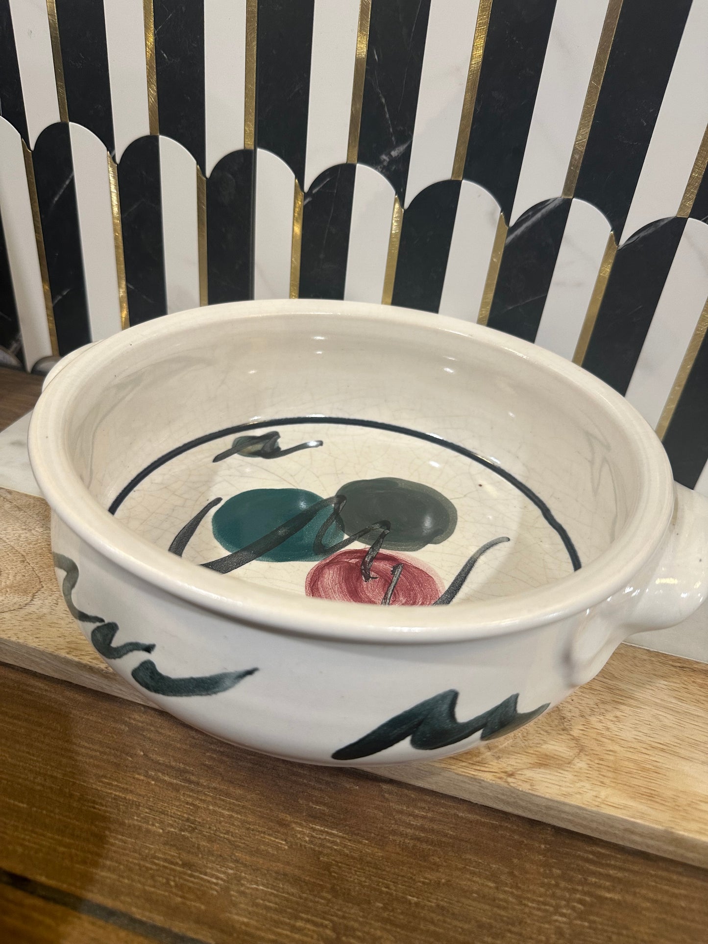 Large Pottery Serving Dish