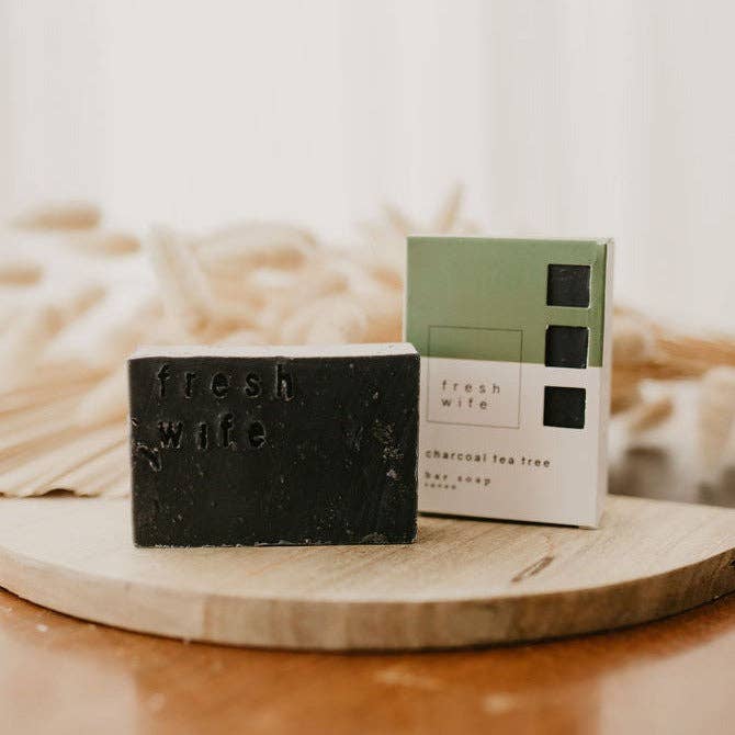 The Fresh Wife Soap Company - Charcoal Tea Tree Bar Soap