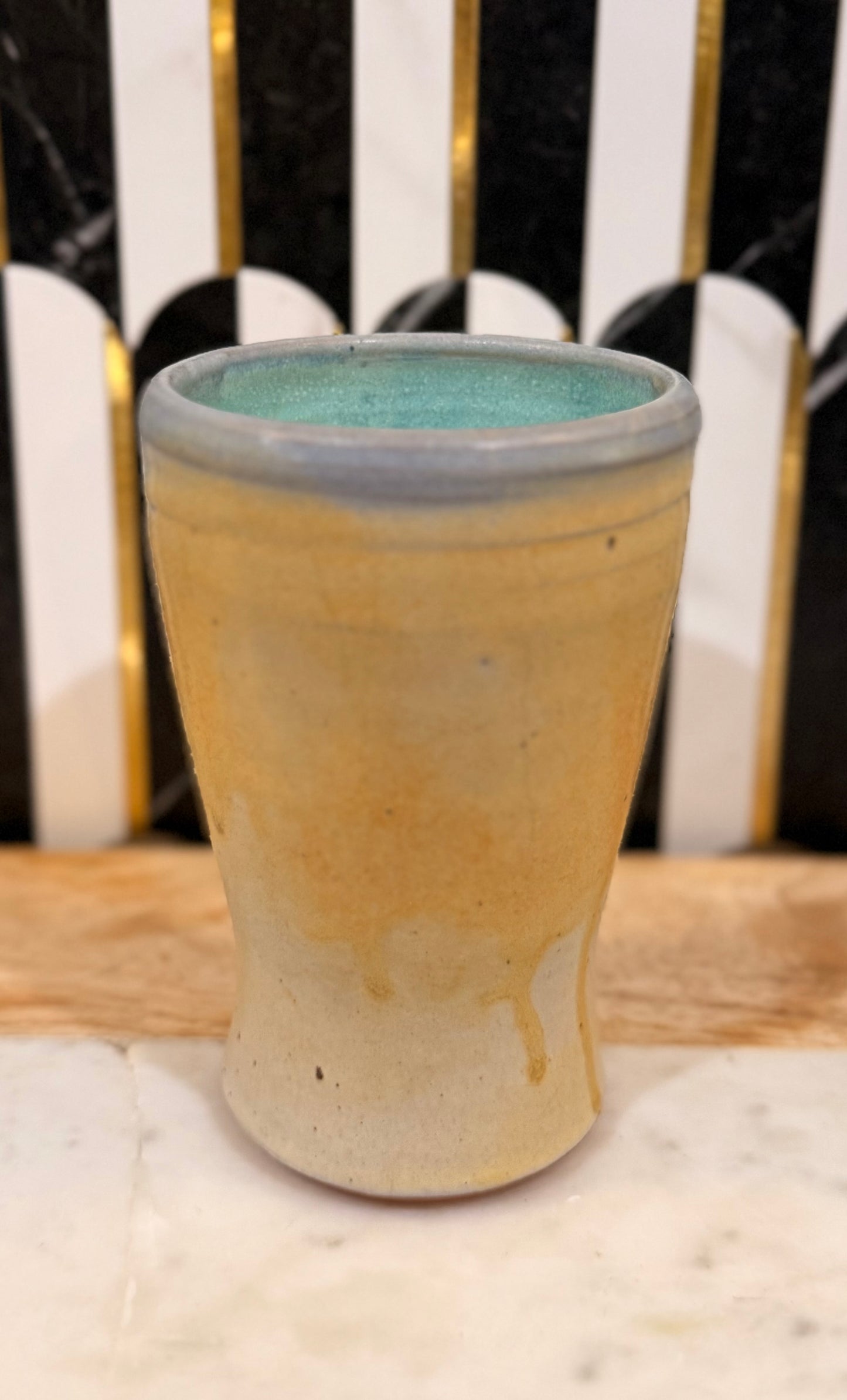 Pottery cup or vase