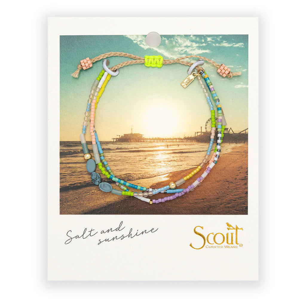 Harmony Bracelet - Gold + Blue Howlite