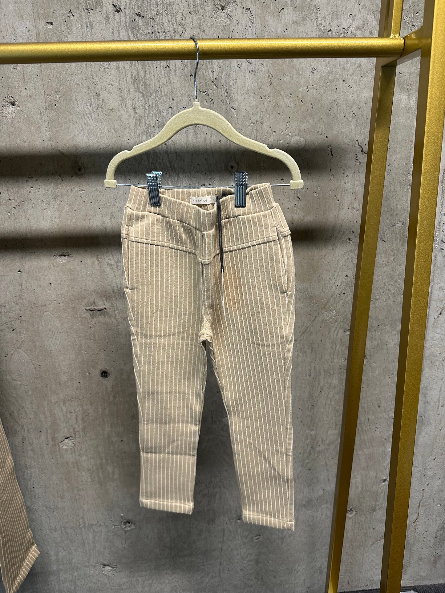 Phil & Phae Tapered Pants - Hay Stripe (various sizes)