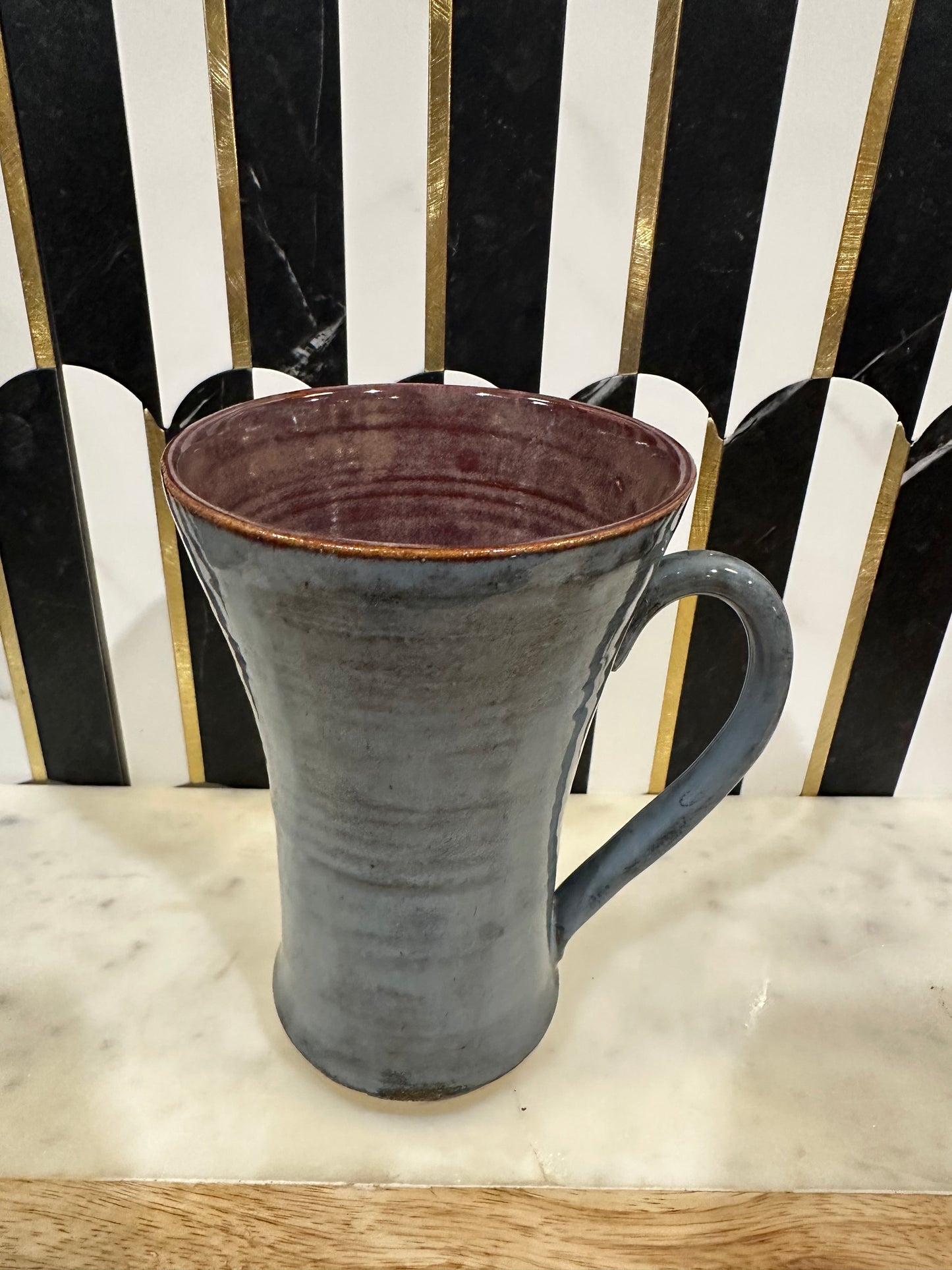 Tall Pottery Mug