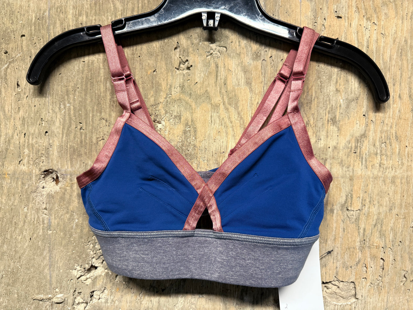 Lululemon If You're Lucky Bra
Hawk Blue / Heathered Slate / Bark Berry size 2