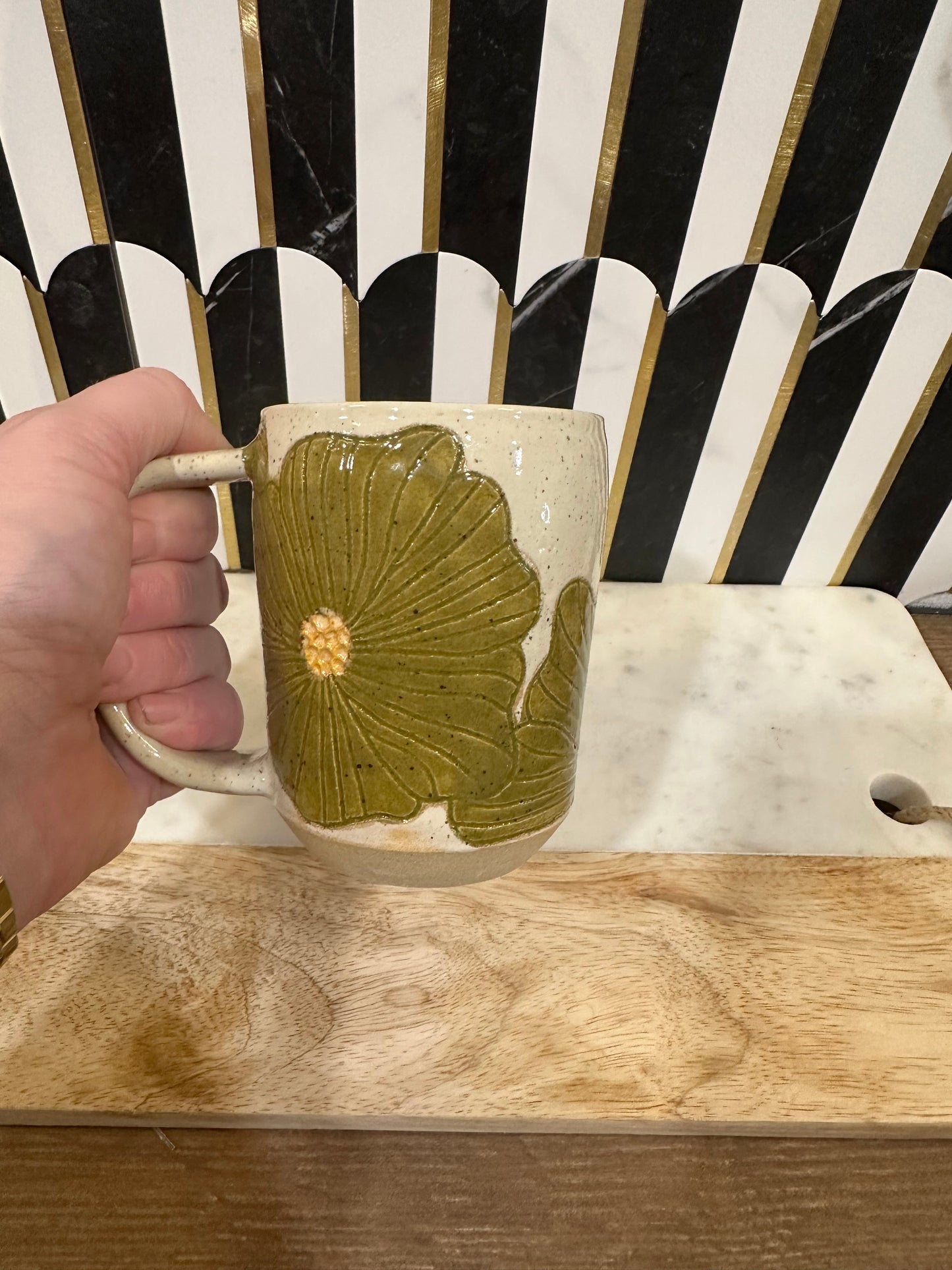 Merc Pottery Mug 10z