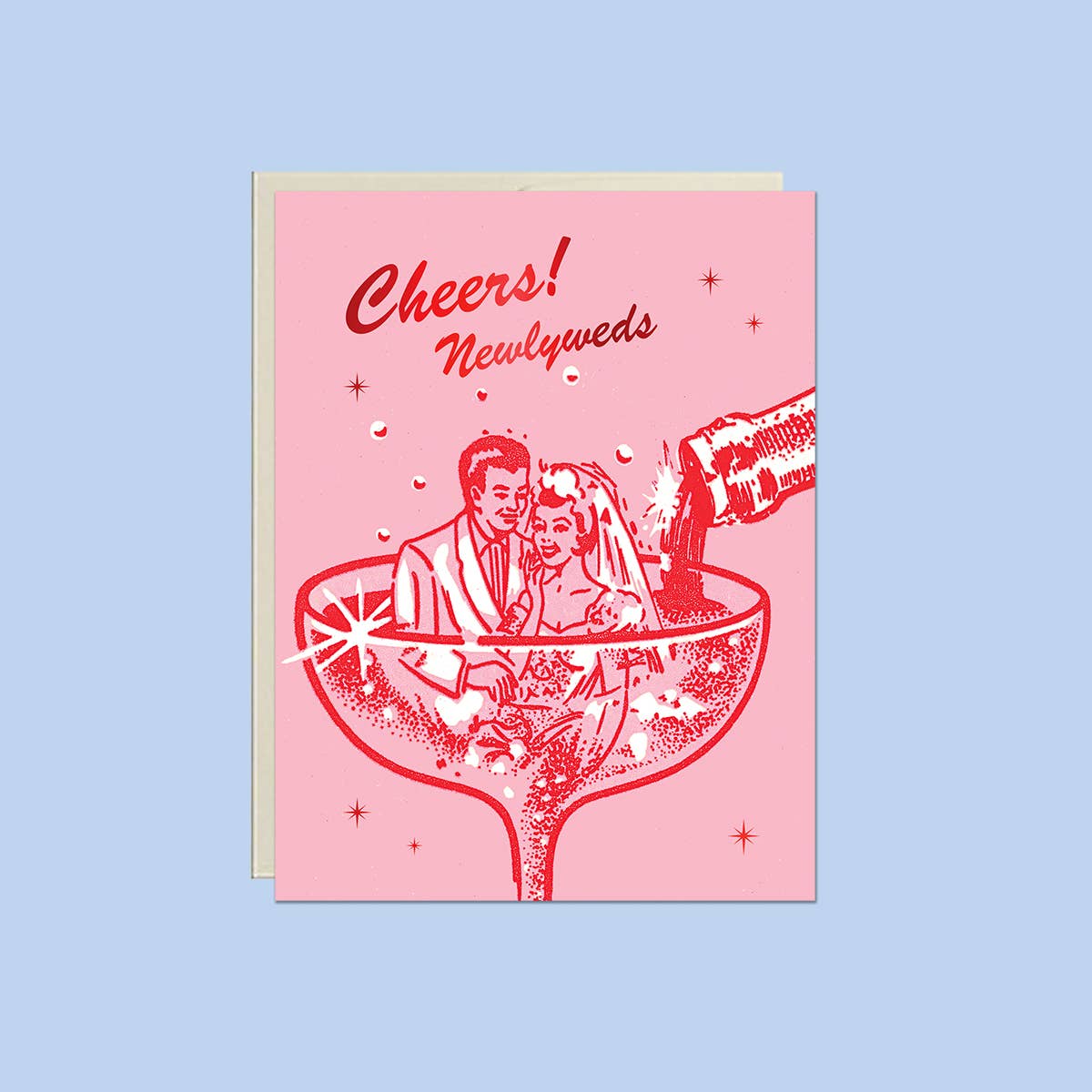 Lucky Goods Paper - Cheers! Newlyweds – Foil Wedding ✿ Celebration Card