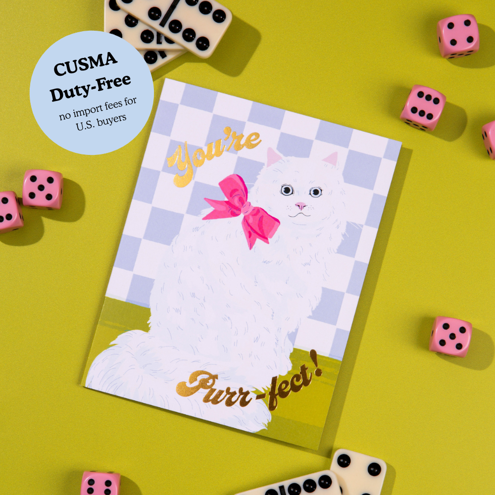 Lucky Goods Paper - You're Purr-fect – Foil Friendship ✿ Love Card