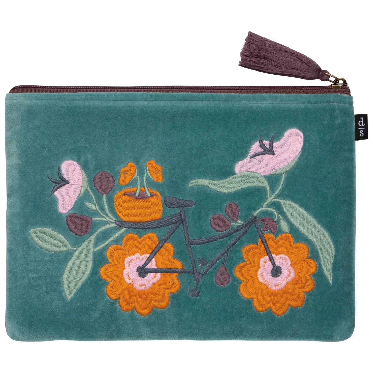 Petal Power Embroidered Pouch