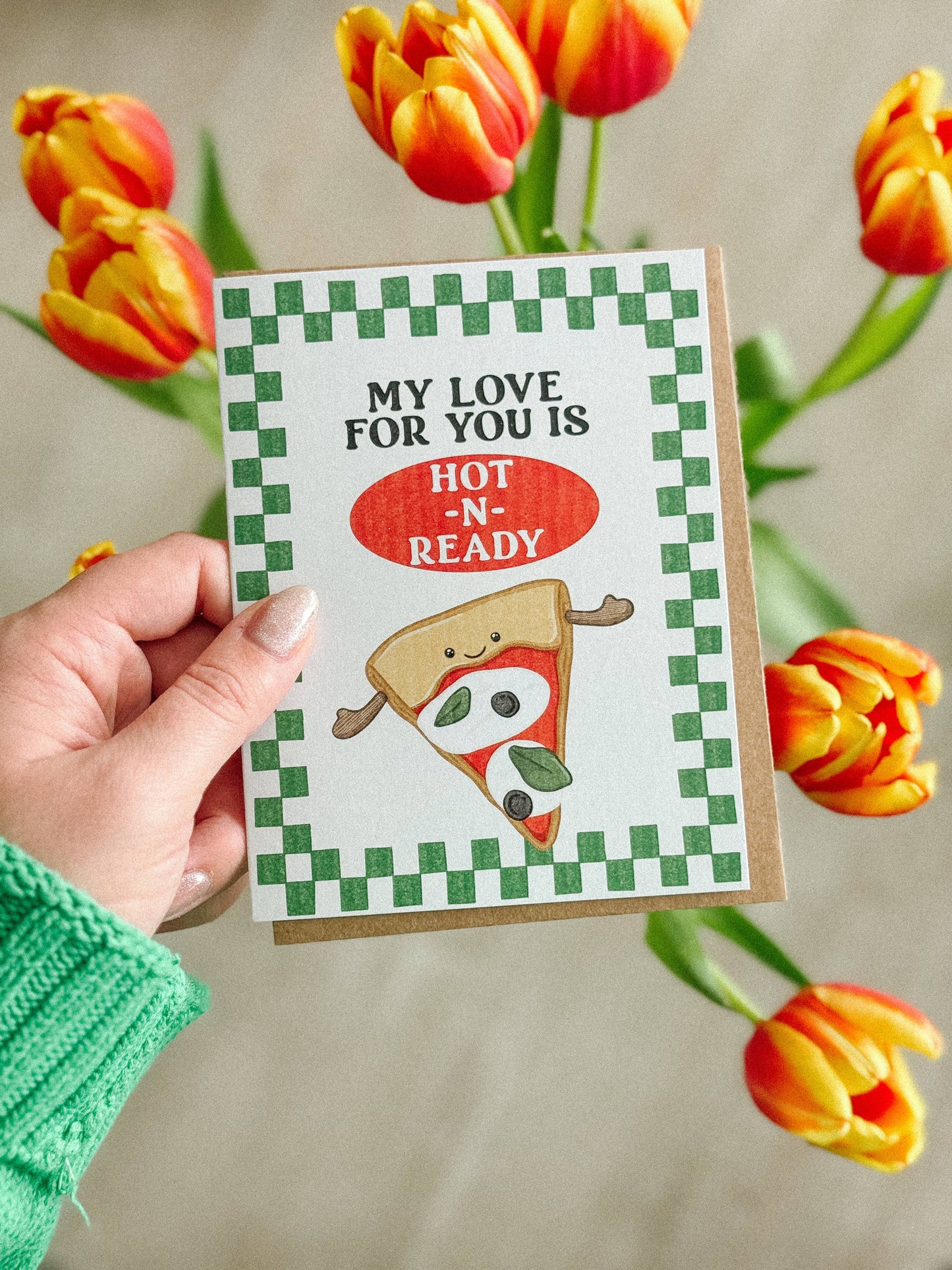 Simple Whimsy - Hot N Ready Pizza - Love Card