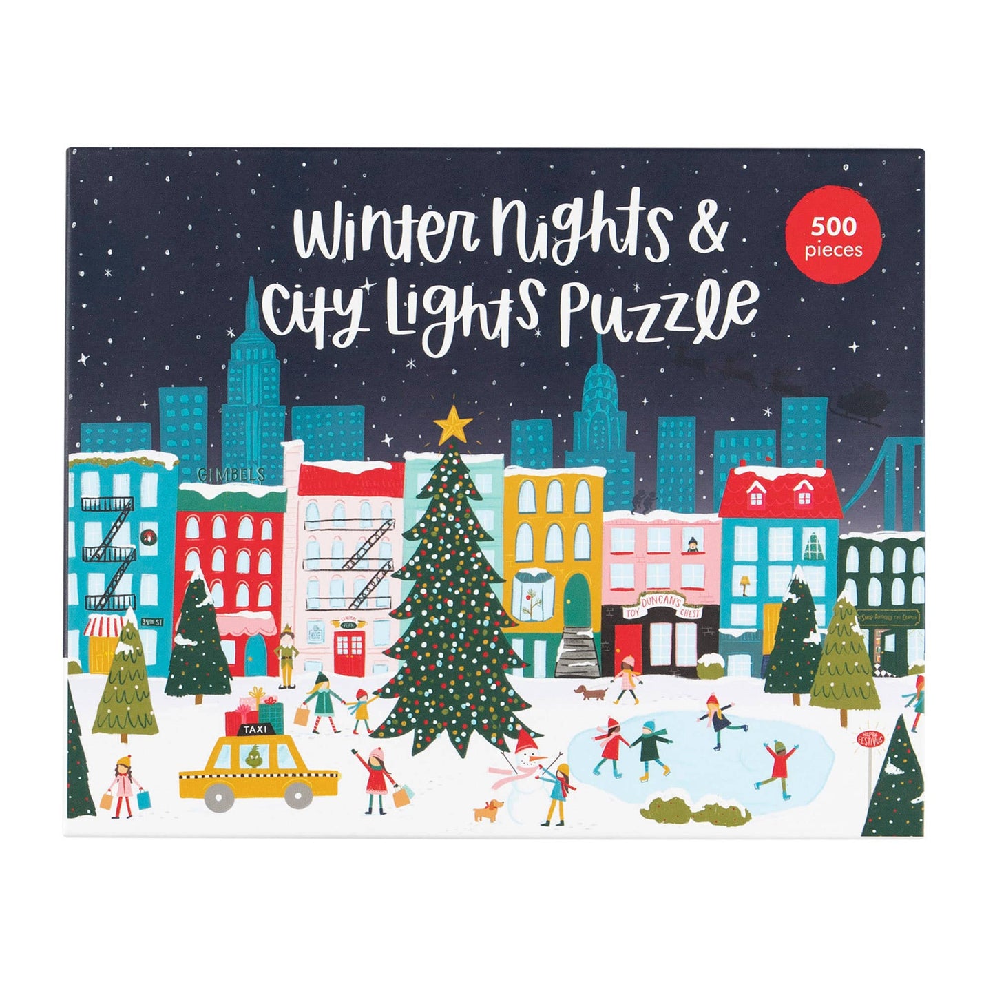 Pippi Post - Winter Nights & City Lights - 500 Piece Jigsaw Puzzle