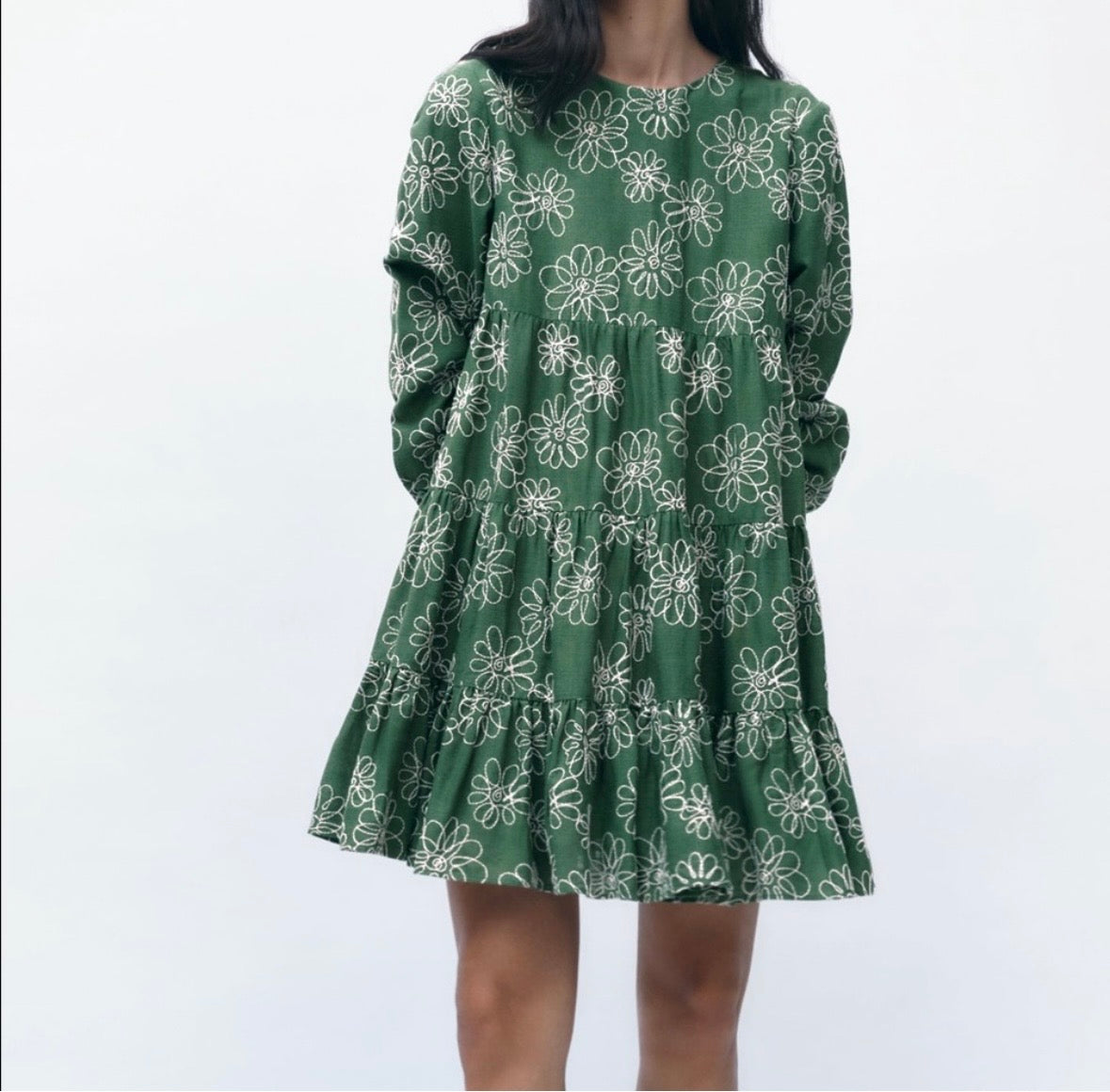 Zara Tiered Dress Sz S