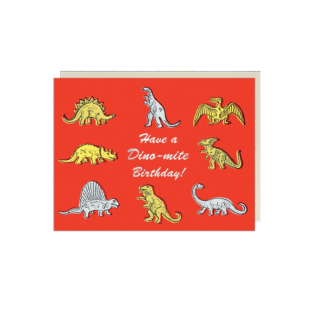 Lucky Goods Paper - Dino-mite Birthday – Foil Birthday ✿ Kids Card