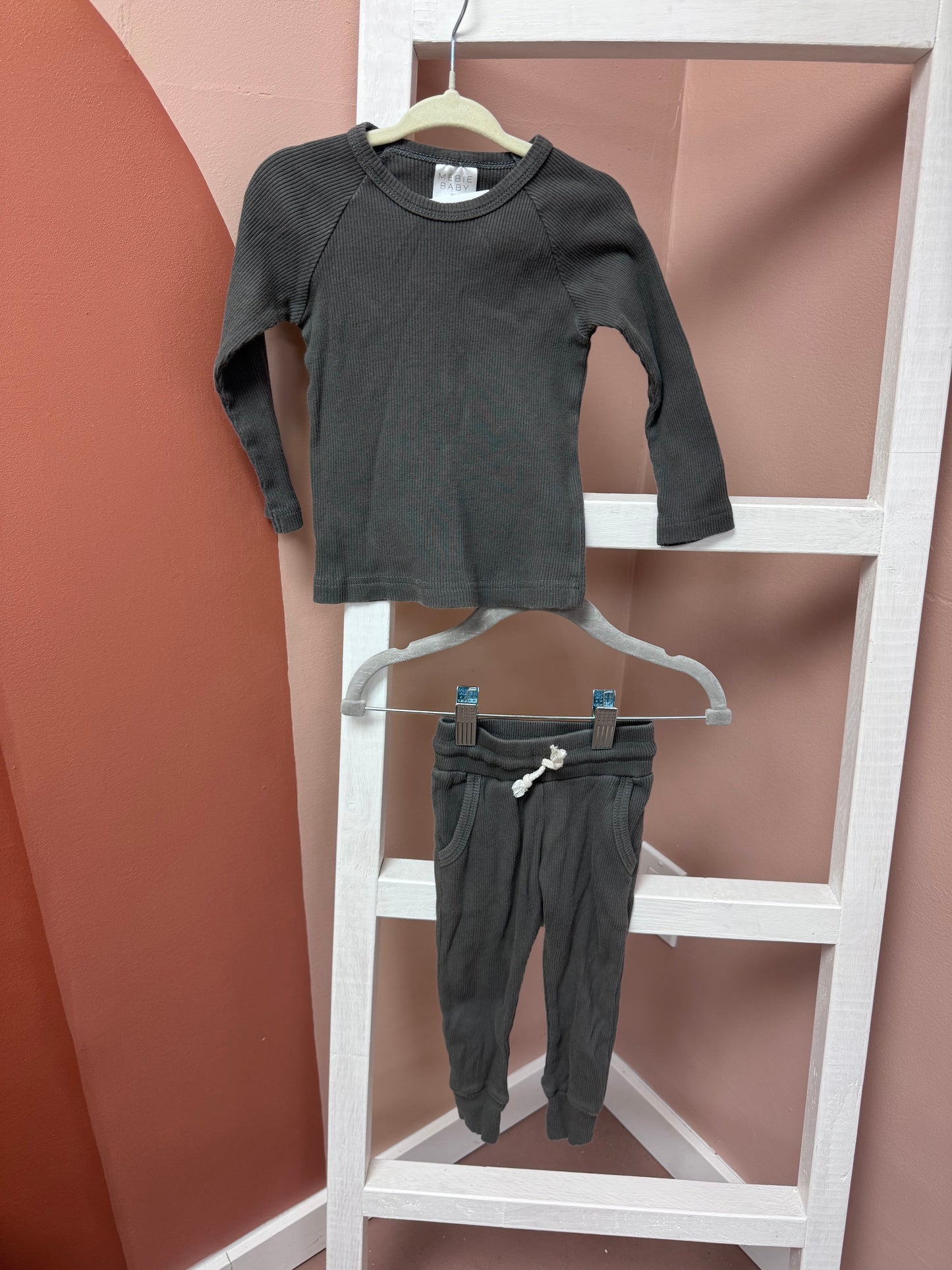 Mebie Baby Ribbed Set - Size 18 Months