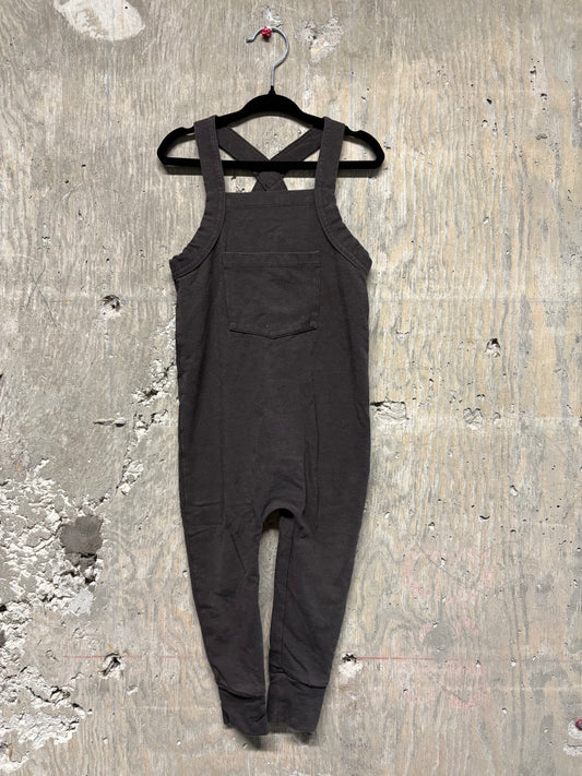 Jax + Lennon Romper Dark Brown - Size 18/24 Months